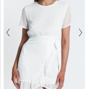 showpo nwt white dress
